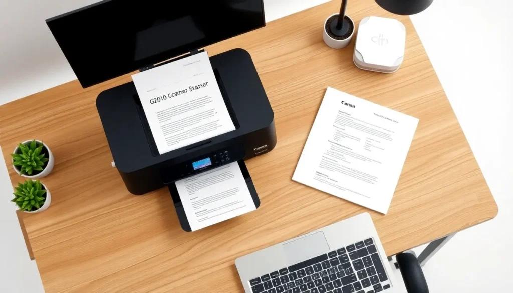 how to use scanner canon g2010