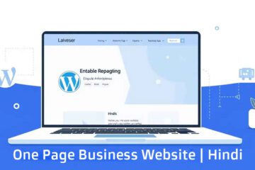 One Page Business website