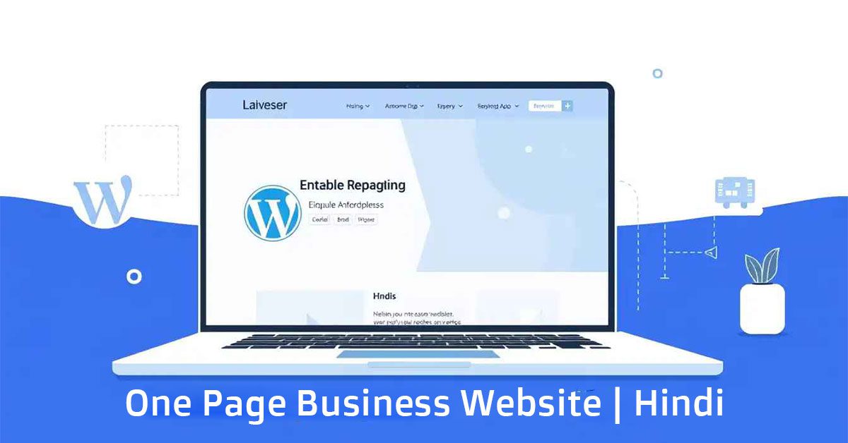 One Page Business website