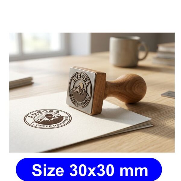 Logo stamp maker online tool for custom rubber stamp design