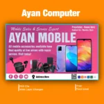 Mobile Repairing & Accessories Shop Banner PSD Design 2026