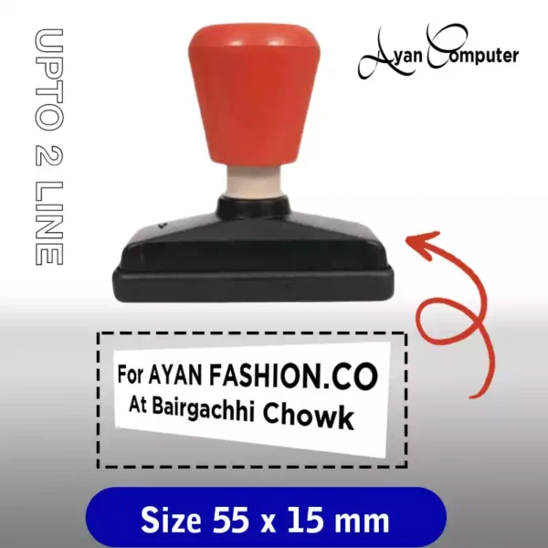 Custom Pre-Inked Stamp – Compact Rubber Stamp