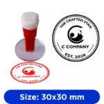 Custom Logo Stamp for Paper – Clear & Professional Imprint
