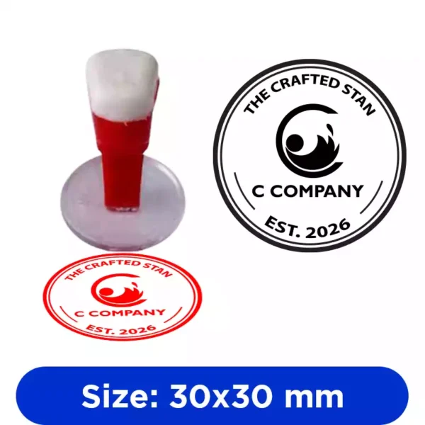 Custom Logo Stamp for Paper – Clear & Professional Imprint