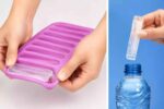 Ice Cube Tray with easy-release design for making perfectly shaped ice cubes at home ice